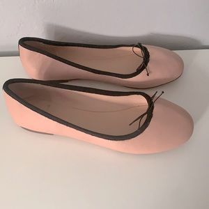 J Crew Leather Ballerina Flats